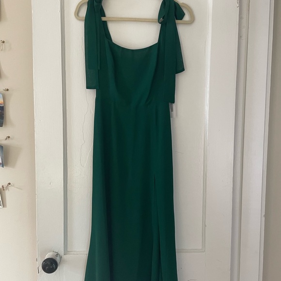 Reformation Twilight Dress Emerald 0 - Picture 5 of 5